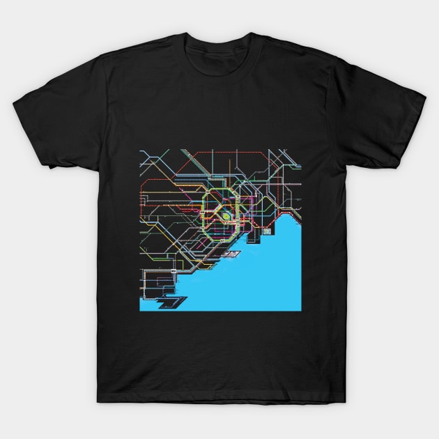 Tokyo Subway Map T-Shirt by Otakuteland